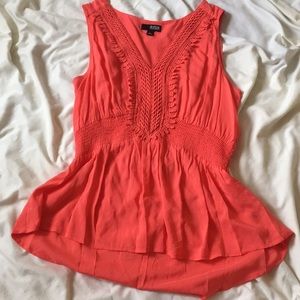 A.n.a coral blouse tank. Size large